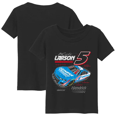 Toddler Hendrick Motorsports Team Collection  Black Kyle Larson Car T-Shirt