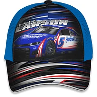 Unisex Checkered Flag Sports Yellow Kyle Larson HendrickCars.com Trucker Adjustable Hat