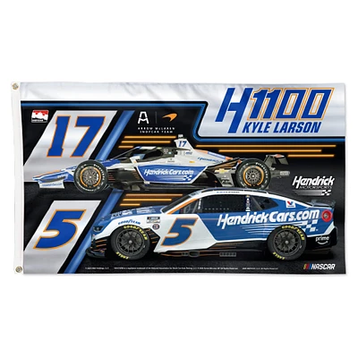 WinCraft Kyle Larson Hendrickcars.com H1100 3' x 5' One-Sided Deluxe Flag