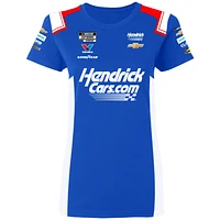 Women's Hendrick Motorsports Team Collection  Blue Kyle Larson HendrickCars.com Uniform T-Shirt
