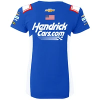 Women's Hendrick Motorsports Team Collection  Blue Kyle Larson HendrickCars.com Uniform T-Shirt
