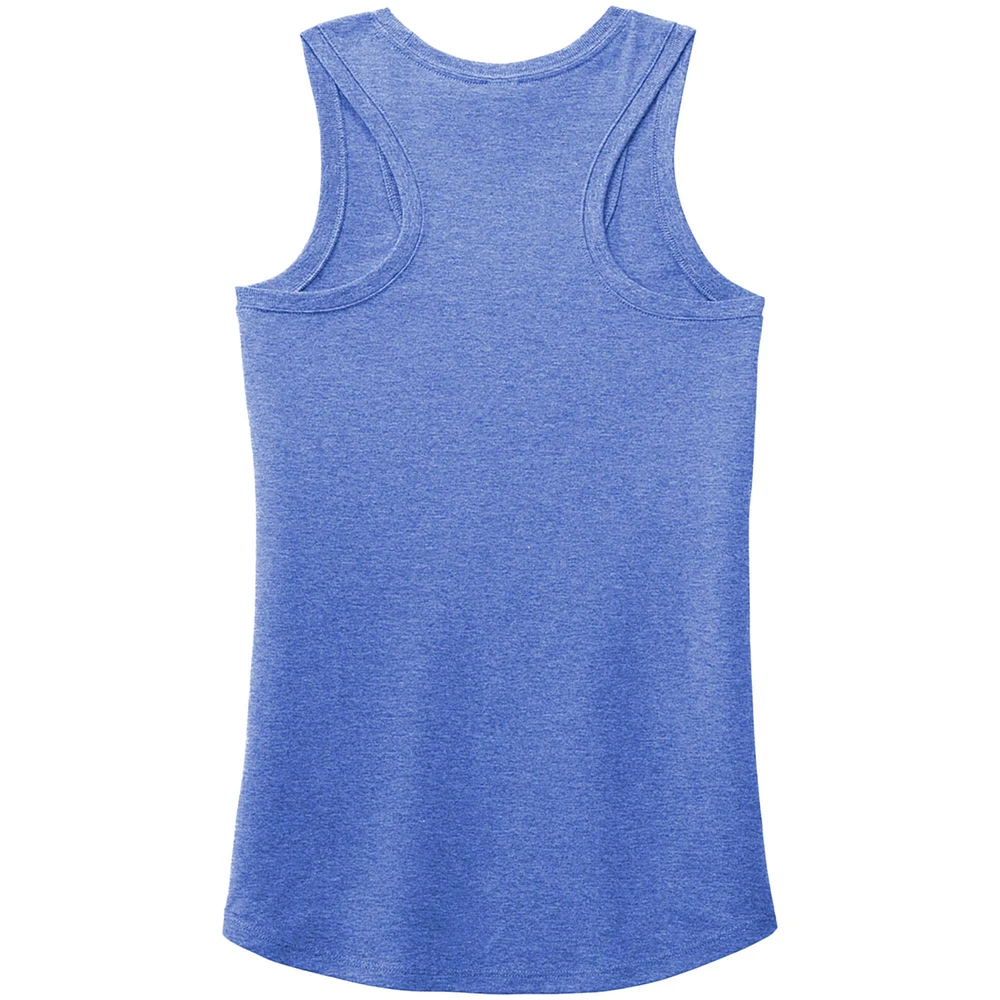 Débardeur tri-blend dos nageur Heather Royal Kyle Larson avec nom et numéro de l'équipe Hendrick Motorsports pour femme