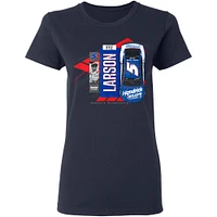 Women's Hendrick Motorsports Team Collection  Navy Kyle Larson Valvoline Car T-Shirt