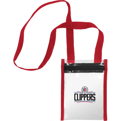 FOCO LA Clippers To Go Sac fourre-tout à bandoulière transparent