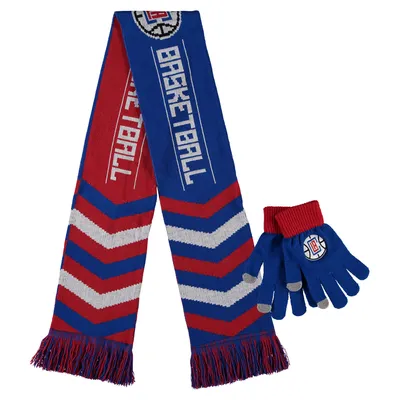 FOCO Rouge LA Clippers Gants et Écharpe Ensemble Combo