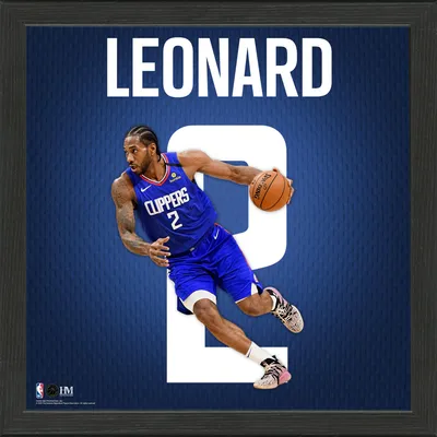 Kawhi Leonard LA Clippers Highland Mint 13'' x 13'' Impact Jersey Framed Photo