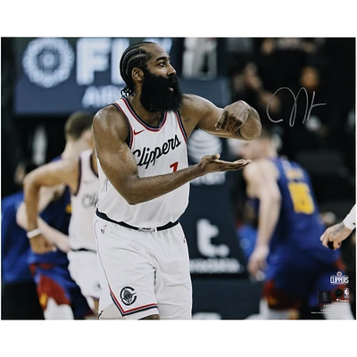 James Harden LA Clippers Autographed 16" x 20" Stir the Pot Celebration Photograph