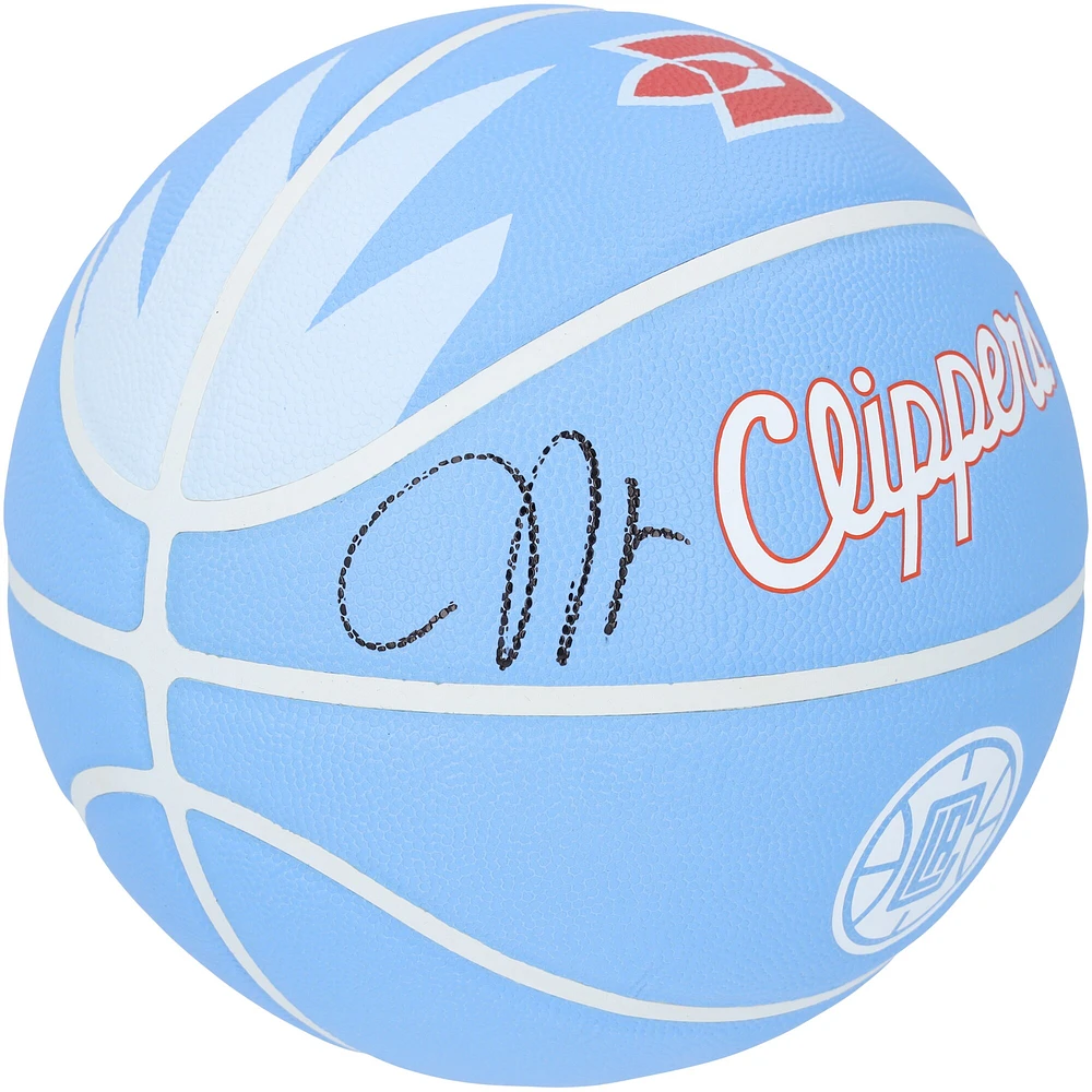Ballon de basket-ball de collection Wilson City Edition 2023-24 autographié par James Harden LA Clippers