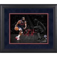 James Harden LA Clippers Fac-similé Signature Encadré 11" x 14 " Photographie Spotlight
