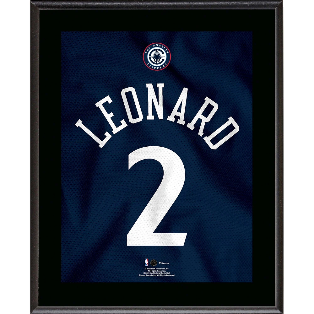 Kawhi Leonard LA Clippers 10.5" x 13" Jersey Number Sublimated Player Plaque