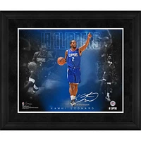 Kawhi Leonard LA Clippers Facsimile Signature Framed 16" x 20" Stars of the Game Collage