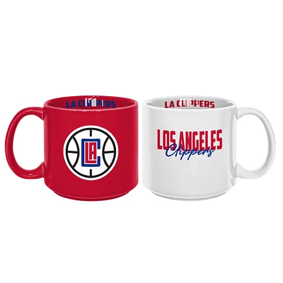 LA Clippers 2-Pack 15oz. Stackable Mug Set