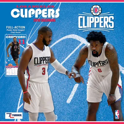 LA Clippers 2018 12" x 12" Team Wall Calendar