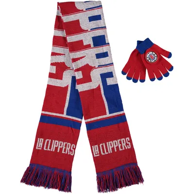 LA Clippers Hol Gloves & Scarf Set