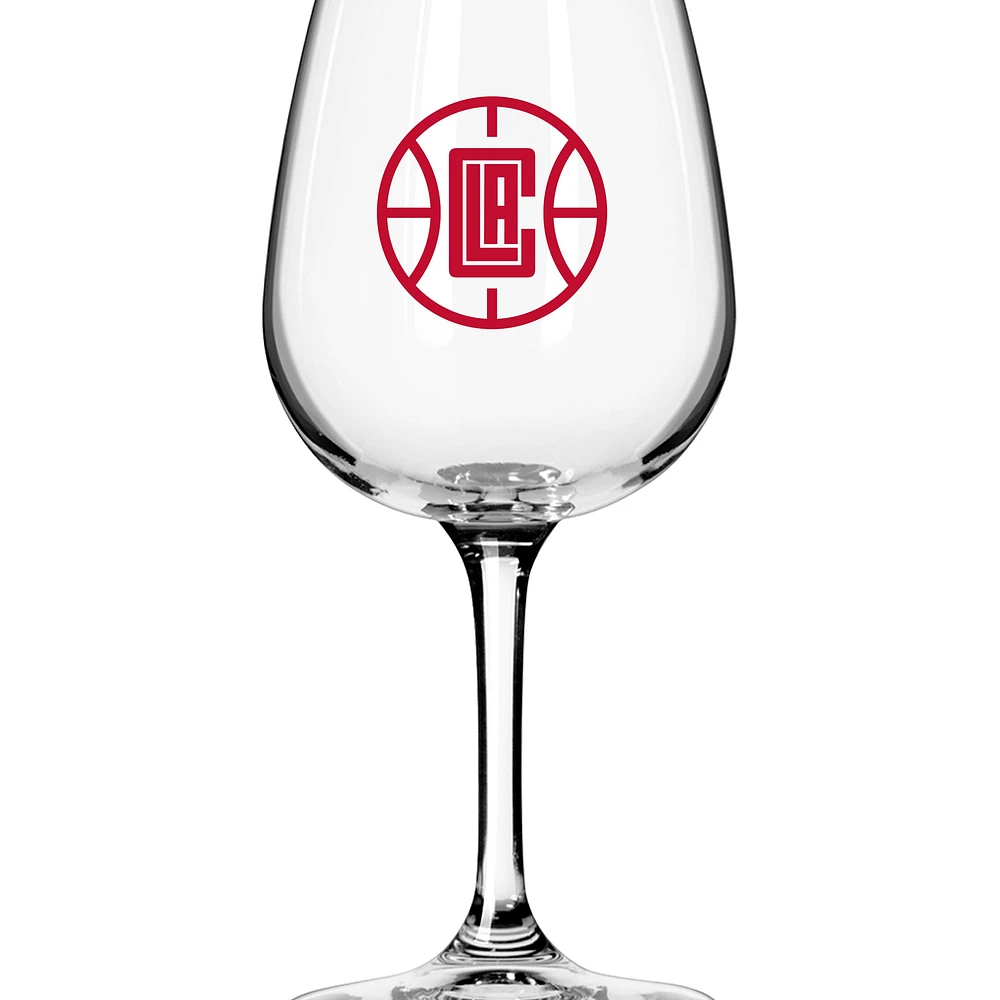 Verre à vin à pied avec logo LA Clippers de 12 oz