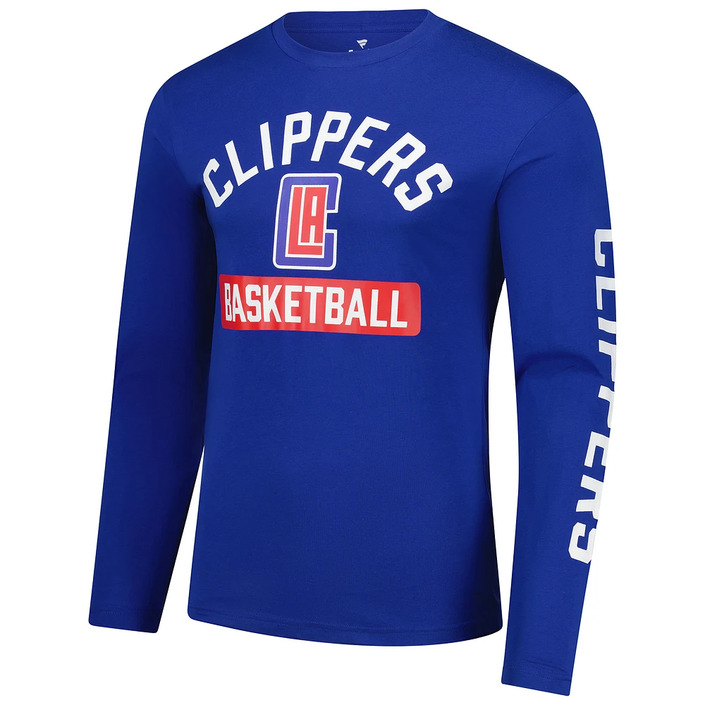 Men's Fanatics  Royal LA Clippers Long Sleeve T-Shirt