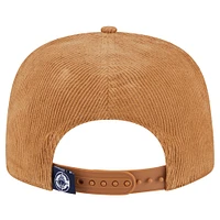 Men's New Era  Tan LA Clippers Victory Grove Corduroy Sneaker Pin Golfer Snapback Hat