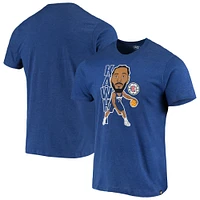 T-shirt à pompon '47 Kawhi Leonard Heathered Royal LA Clippers pour homme