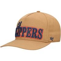 Casquette ajustable Barnes Hitch des LA Clippers '47 Tan pour homme