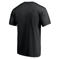 Men's Fanatics Black LA Clippers Balanced Floor T-Shirt