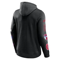 Men's Fanatics Black LA Clippers Home Court Pullover Hoodie