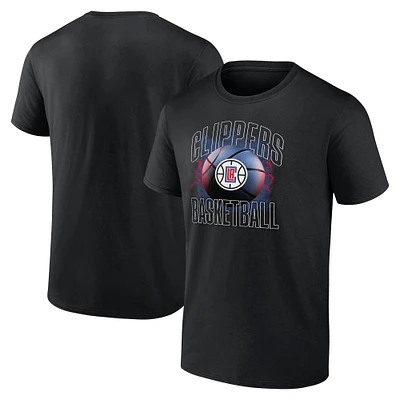 T-shirt noir LA Clippers Match Up Fanatics pour hommes