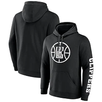 Men's Fanatics  Black LA Clippers Put Me Coach Fleece Pullover Hoodie