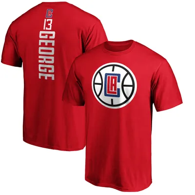 Paul George LA Clippers Fanatics Branded Team Playmaker Name & Number T-Shirt - Red