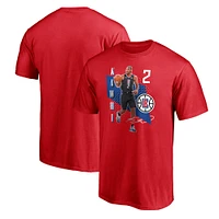 T-shirt Pick & Roll rouge LA Clippers Fanatics Kawhi Leonard pour hommes