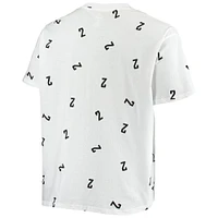 T-shirt blanc avec nom et numéro pour hommes Fanatics Kawhi Leonard White LA Clippers