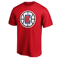 T-shirt rouge avec logo de l'équipe principale des LA Clippers Fanatics pour hommes