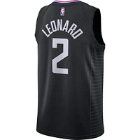 Men's Jordan Brand Kawhi Leonard Black LA Clippers 2020/21 Swingman Jersey - Statement Edition