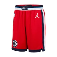 Men's Jordan Brand Red LA Clippers 2024/25 Statement Edition Swingman Performance Shorts