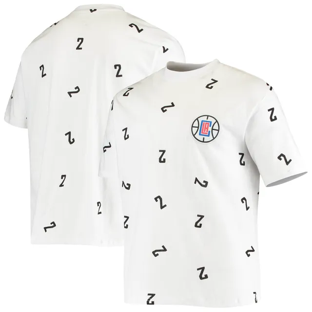 Youth Nike Kawhi Leonard White LA Clippers Name & Number Performance T-Shirt