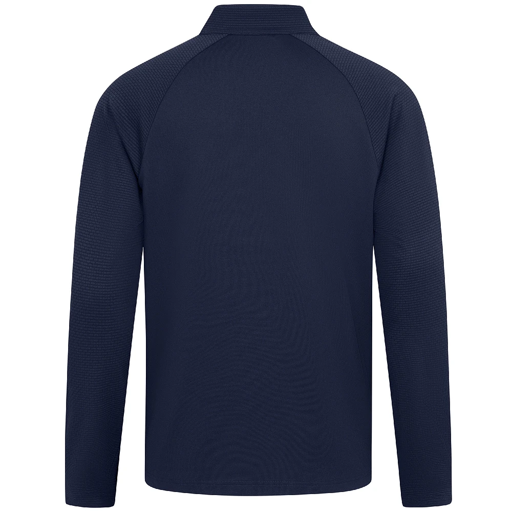 Men's Levelwear Navy LA Clippers Volley Quarter-Zip Top