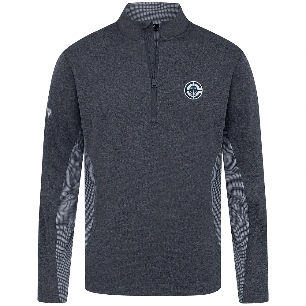 Men's Levelwear Navy LA Clippers Waffle Insignia 2.0 Quarter-Zip Top