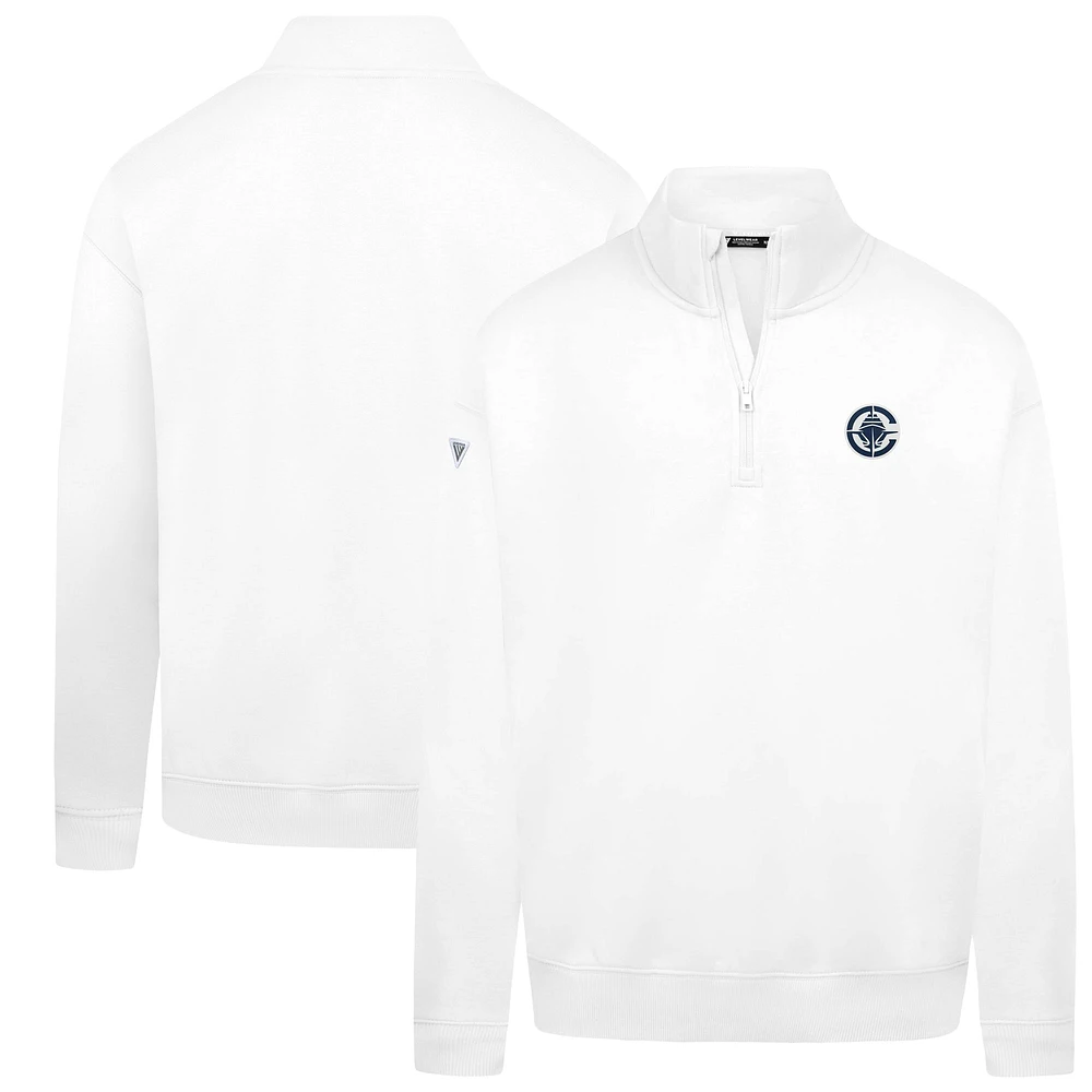 Men's Levelwear White LA Clippers Murray Quarter-Zip Pullover