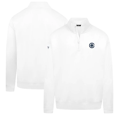 Men's Levelwear White LA Clippers Murray Quarter-Zip Pullover