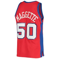 Men's Mitchell & Ness Corey Maggette Red LA Clippers 2001/02 Hardwood Classics Swingman Jersey