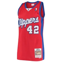 Men's Mitchell & Ness Elton Brand Red LA Clippers Hardwood Classics Swingman Jersey