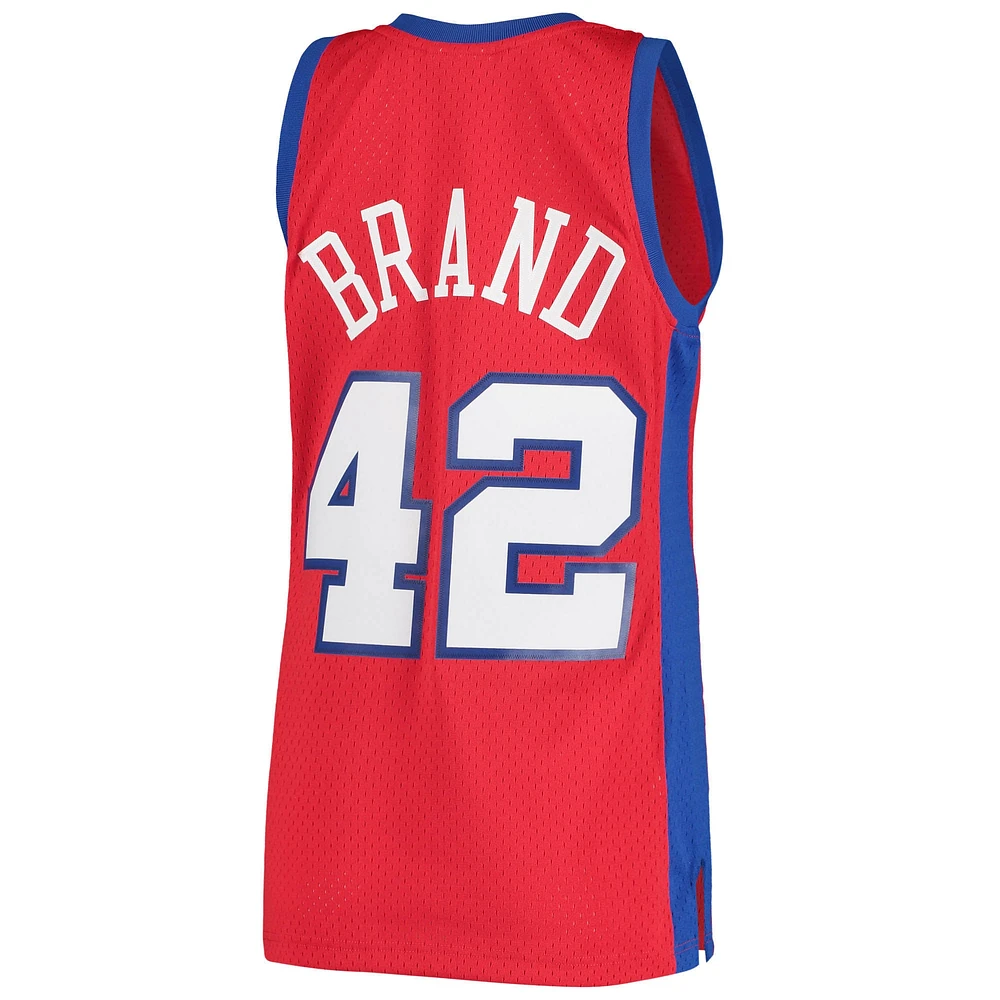 Men's Mitchell & Ness Elton Brand Red LA Clippers Hardwood Classics Swingman Jersey