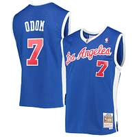 Maillot Swingman Mitchell & Ness Lamar Odom Royal LA Clippers 2001/02 Hardwood Classics pour hommes