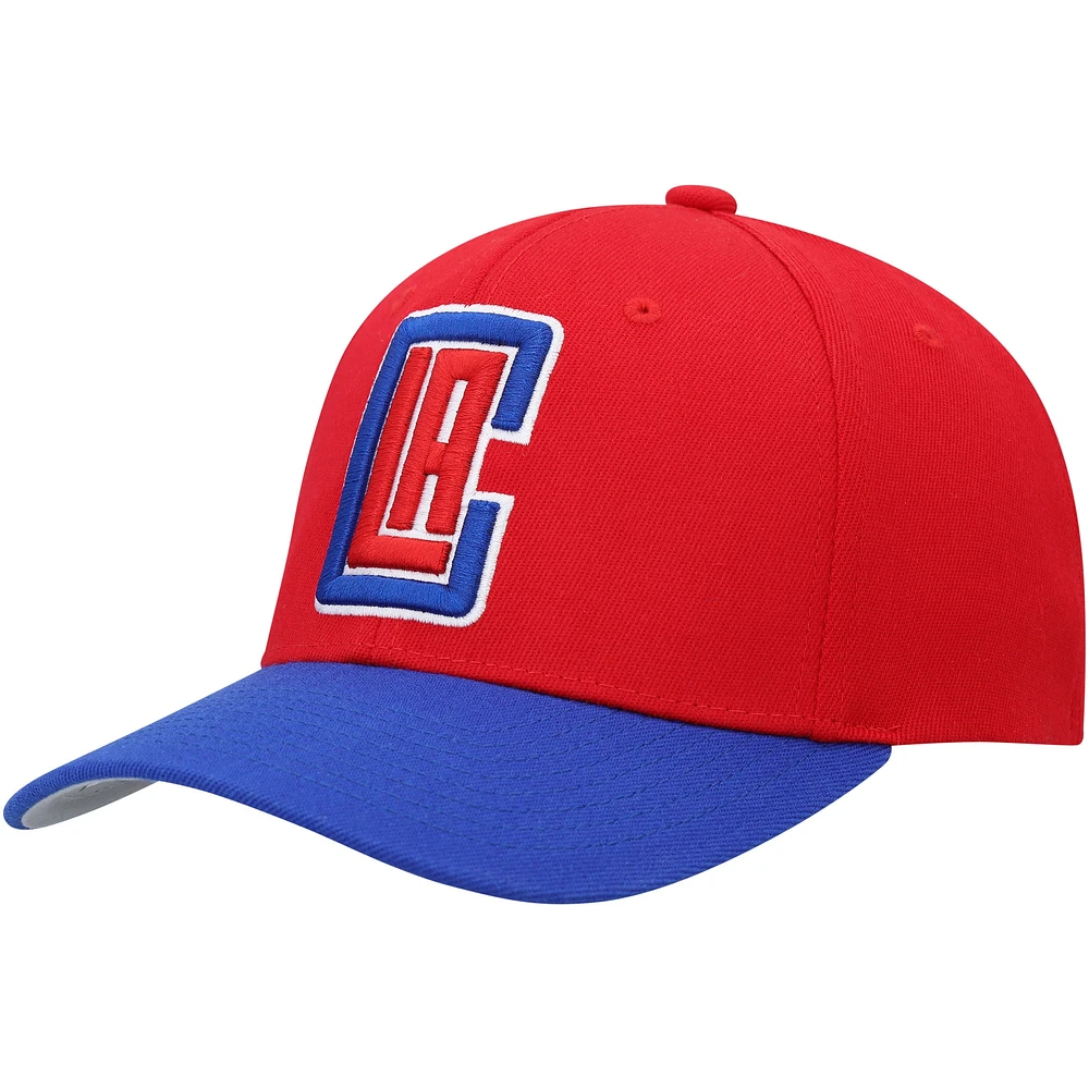 Men's Mitchell & Ness Red/Royal LA Clippers MVP Team Two-Tone 2.0 Stretch-Snapback Hat