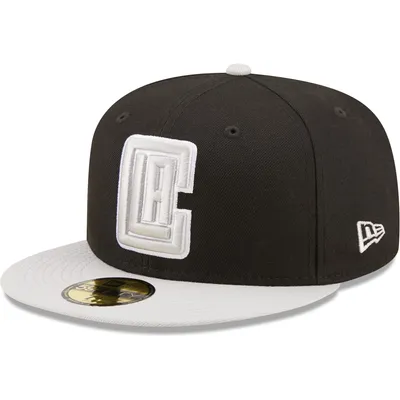 LA Clippers New Era Two-Tone Color Pack 59FIFTY Fitted Hat - Black/Gray