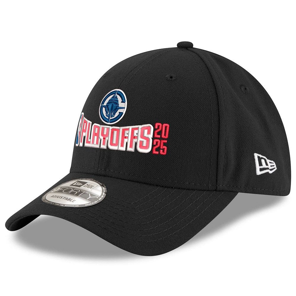 Men's New Era  Black LA Clippers 2025 NBA Playoffs 9FORTY Adjustable Hat