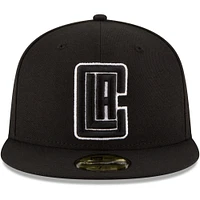Casquette ajustée 59FIFTY avec logo LA Clippers noir et blanc New Era pour homme
