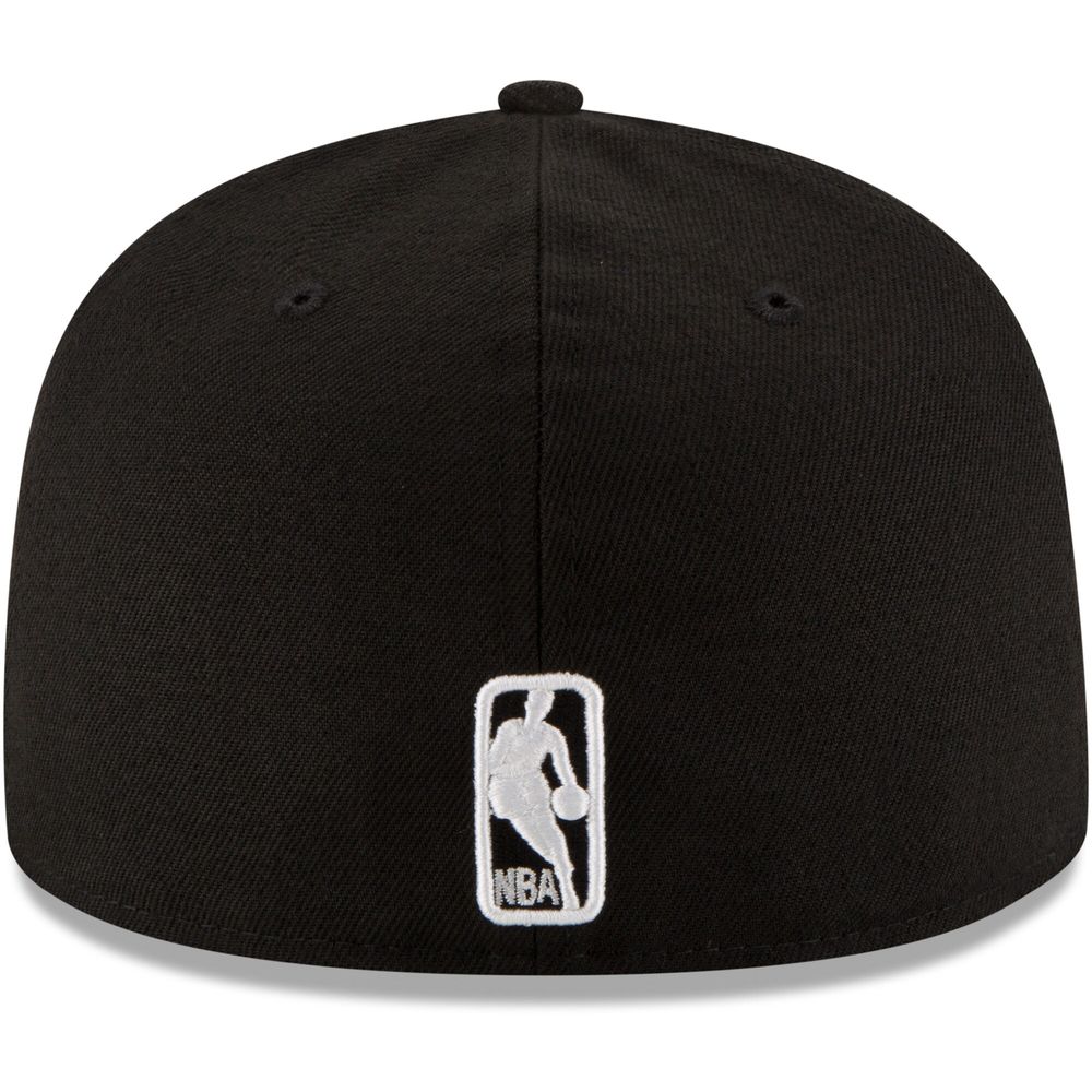 Men's New Era Black LA Clippers & White Logo 59FIFTY Fitted Hat