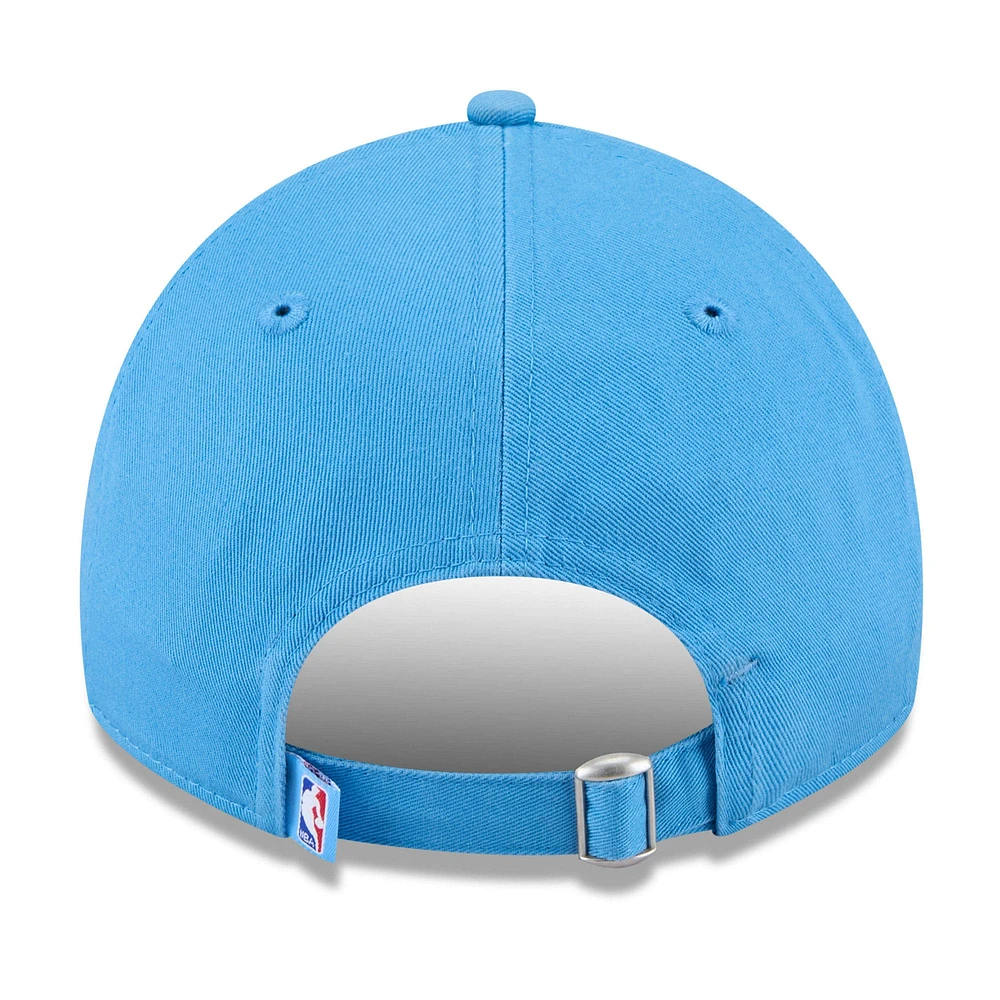 Casquette ajustable New Era bleu clair LA Clippers City Edition 2024/25 9TWENTY pour homme