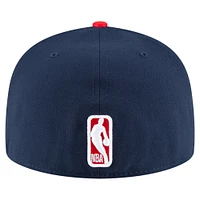 Men's New Era Navy/Red LA Clippers 2-Tone 59FIFTY Fitted Hat