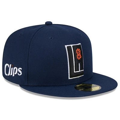 Men's New Era  Navy LA Clippers 2023/24 City Edition Alternate 59FIFTY Fitted Hat